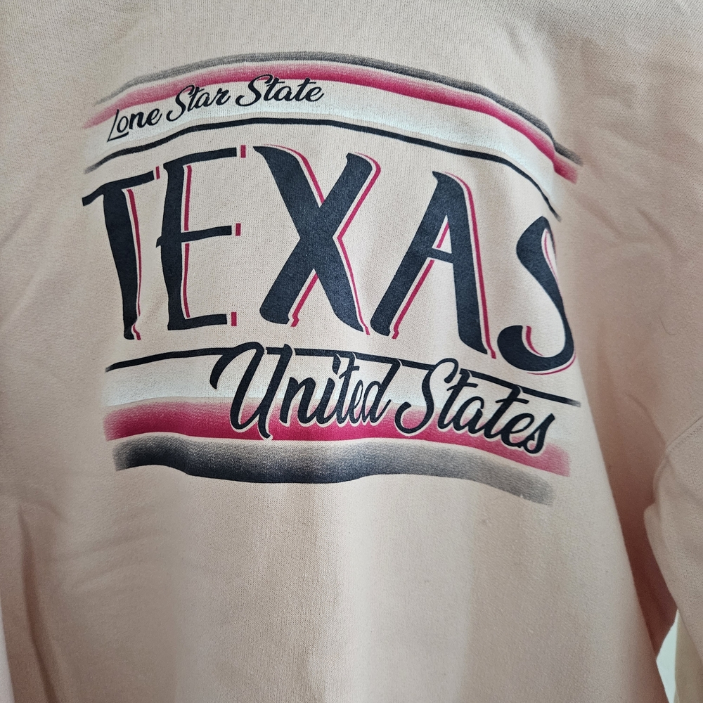 Texas United States Pink Graphic Sweatshirt Hoody